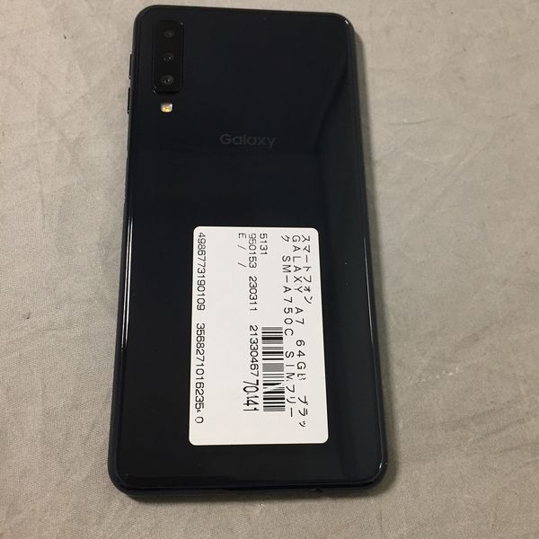 SAMSUNG 〔中古〕GALAXY A7 64GB ブラック SM-A750C SIMフリー（中古1 ...