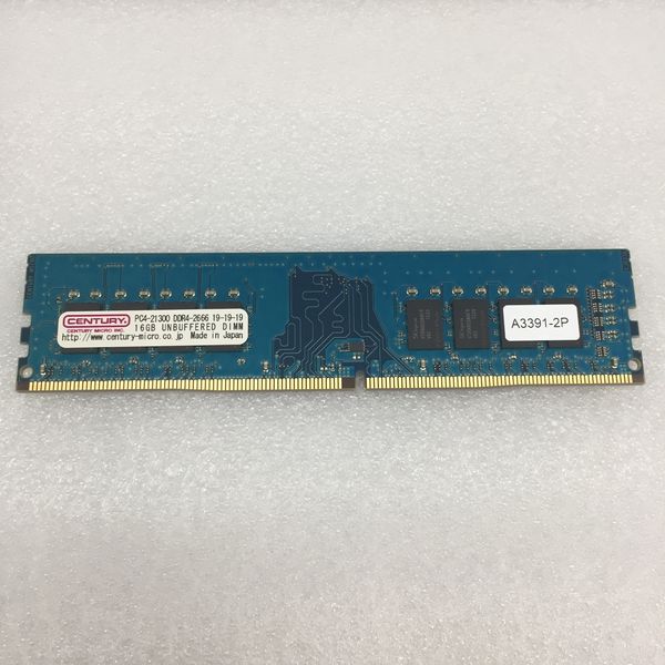 CENTURY MICRO 〔中古〕【DDR4-2666/16GB×1枚】 デスクトップ用メモリ ...