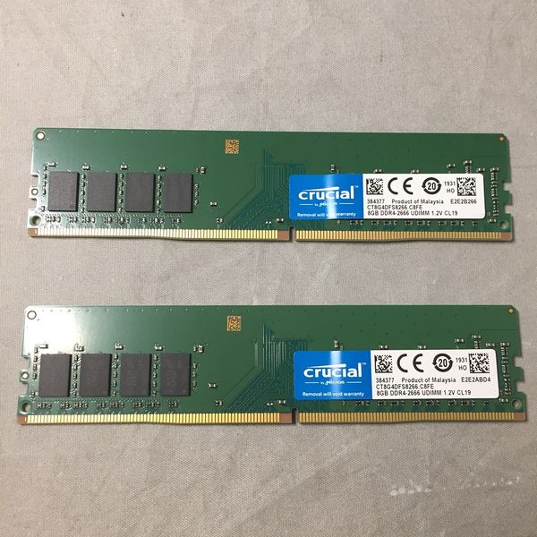 デスクトップメモリー DDR4-2666 8GB*2 CT8G4DFS8266