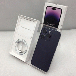 〔中古〕iPhone14 Pro 128GB ディープパープル MQ0F3J/A SIMフリー(中古1ヶ月保証)