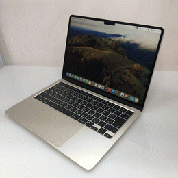 〔中古〕MacBook Air 13.6-inch Mid 2022 MLY23J/A スターライト 〔14.5 Sonoma〕 Apple M2 (8コアCPU/10コアGPU)/8GB/512GB SSD/オンボード(中古1ヶ月保証)