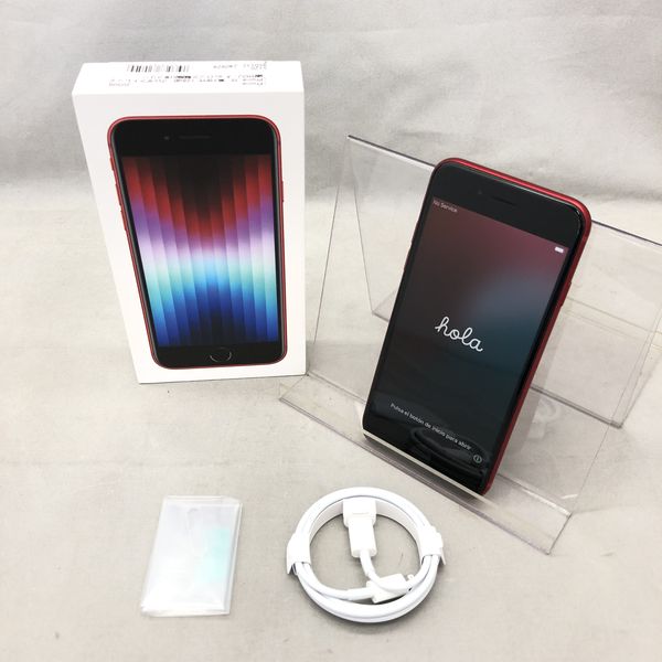 au 【SIMロックなし】MMYE3J/A iPhone SE(第3世代) 64GB レッド