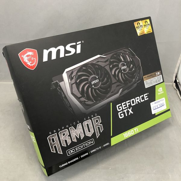 MSI 〔中古〕GeForce GTX 1660 Ti ARMOR 6G OC（中古1ヶ月保証