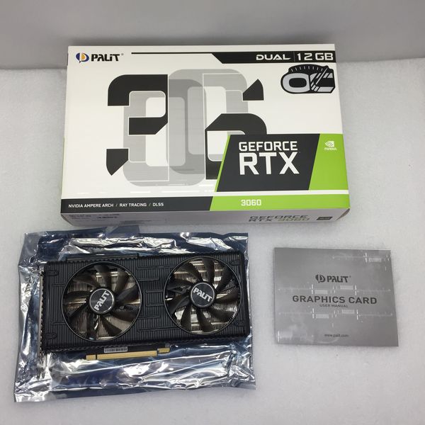 PALIT RTX 3060 DUAL 12G 動作確認済み Palit NVIDIA GeForce RTX 3060 Dual 12GB GDDR6 Graphics Card