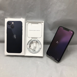 iPhone13mini 128GB ミッドナイト　本体　箱　充電器 良品】iPhone13 mini ミニ ミッドナイト バッテリー新品 即日