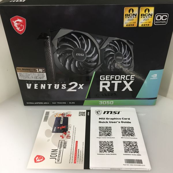 MSI 〔中古〕MSI GeForce RTX 3050 VENTUS 2X 8G OC（中古1ヶ月保証