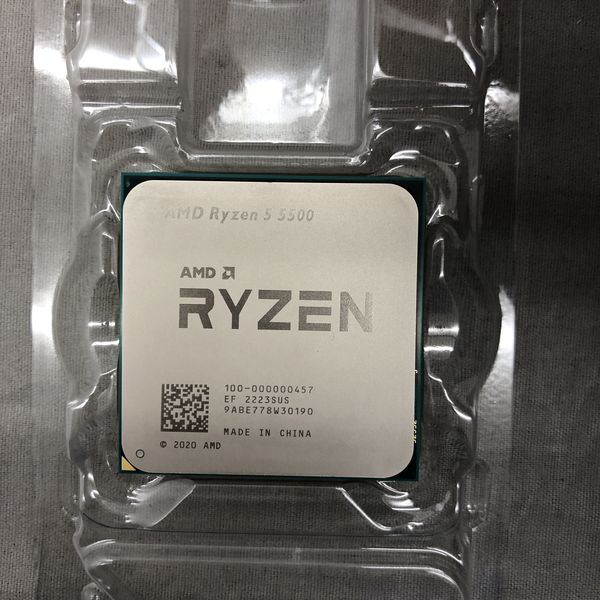 中古品　AMD　RYZEN5　5500 AMD CPU Ryzen5 5500 AM4 6コア 12スレッド 3.6GHz TDP 65W