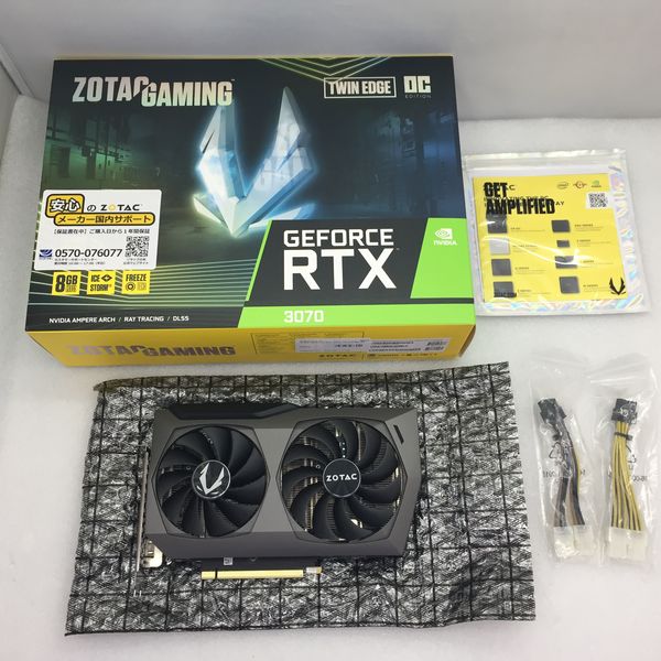 ZOTAC GAMING RTX 3070 Twin Edge(動作良好中古) ZOTAC GAMING GeForce RTX 3070 Twin Edge OC 8GB GDDR6