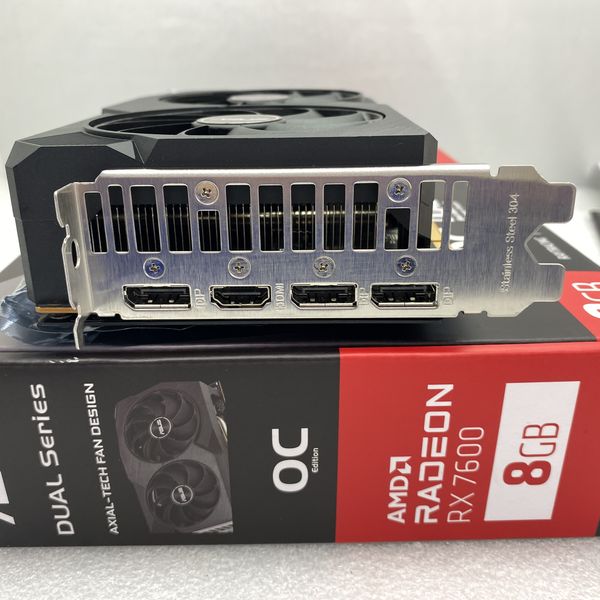 ASUS  Radeon RX7600 DUAL-RX7600-O8G-V2中古 ASUS 〔中古〕DUAL-RX7600-O8G-V2（中古保証1ヶ月間