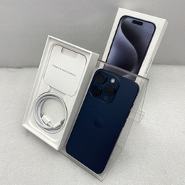 〔中古〕iPhone15 Pro 128GB ブルーチタニウム MTUA3J/A SIMフリー(中古1ヶ月保証)