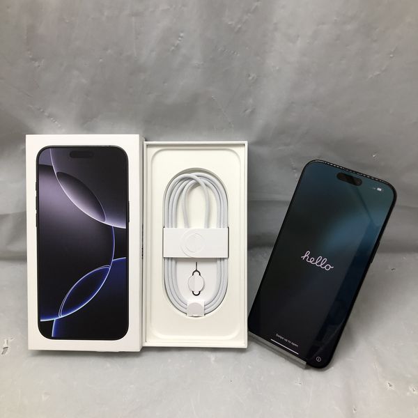 【美品・中古】iPhone16 PRO ブラックチタニウム 256GB APPLE 〔中古〕iPhone16 Pro Max 256GB ブラックチタニウム