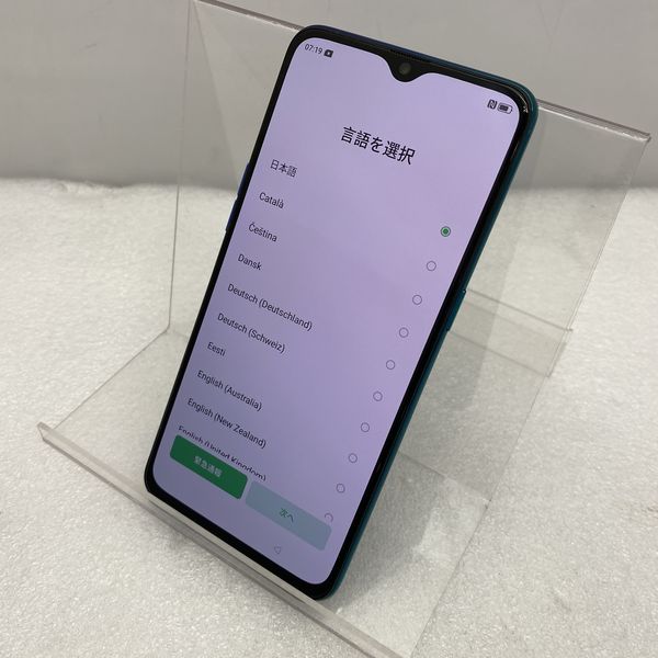 OPPO - OPPO Reno A CPH1983 ブルー SIMフリー 64GB ㉕ OPPO Reno A 64GB SIMフリー ブルー CPH1983 SIM FREE オッポ
