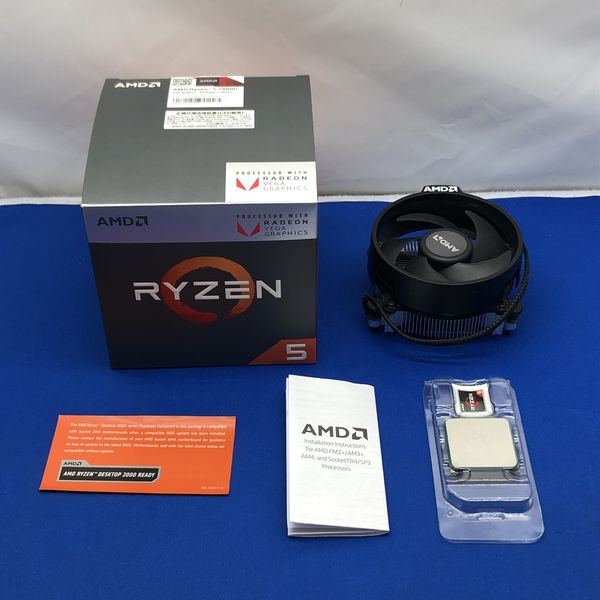 AMD 〔中古〕Ryzen 5 2400G 〔3.6GHz／SOCKET AM4〕（中古1ヶ月