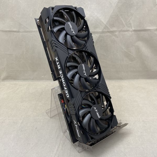 【美品】PNY RTX4070 Ti 保証付 PNY GeForce RTX™ 4070 Ti SUPER 16GB OC LED トリプルファン