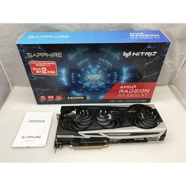 【中古、美品】AMD 6800xt 16GB Sapphire Nitro+ SAPPHIRE 〔中古〕NITRO+ AMD RADEON RX6800XT GAMING OC 16GB