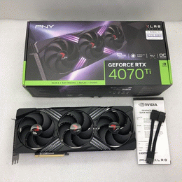 PNY GeForce RTX 4070 Ti 12GB 保証残アリ PNY GeForce RTX™ 4070 Ti SUPER 16GB OC LED トリプルファン
