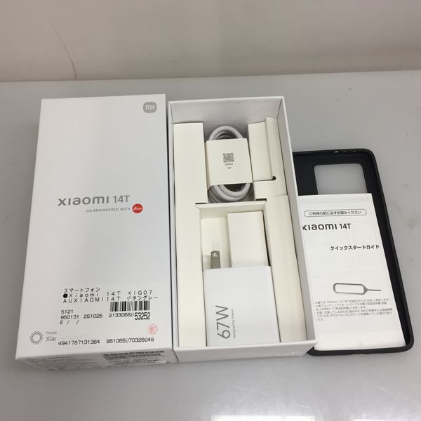 Xiaomi 〔中古〕Xiaomi 14T 256GB チタングレー XIG07 au SIMフリー