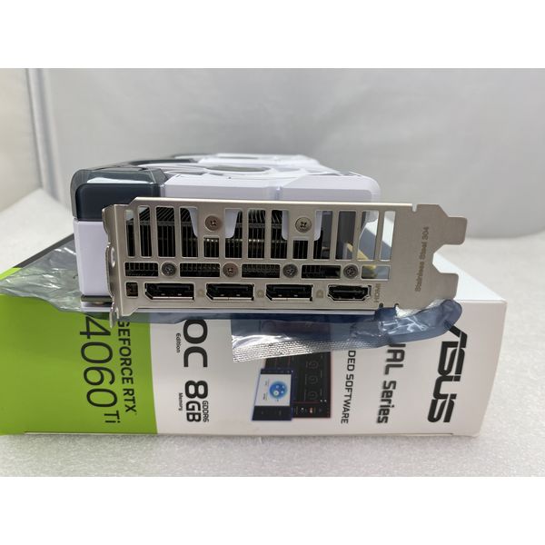 ASUS 〔中古〕DUAL-RTX4060TI-O8G-WHITE（中古1ヶ月保証） | パソコン