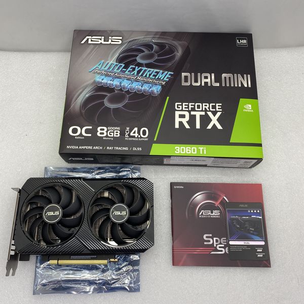 ASUS 〔中古〕DUAL-RTX3060TI-O8G-MINI-V2（中古1ヶ月保証