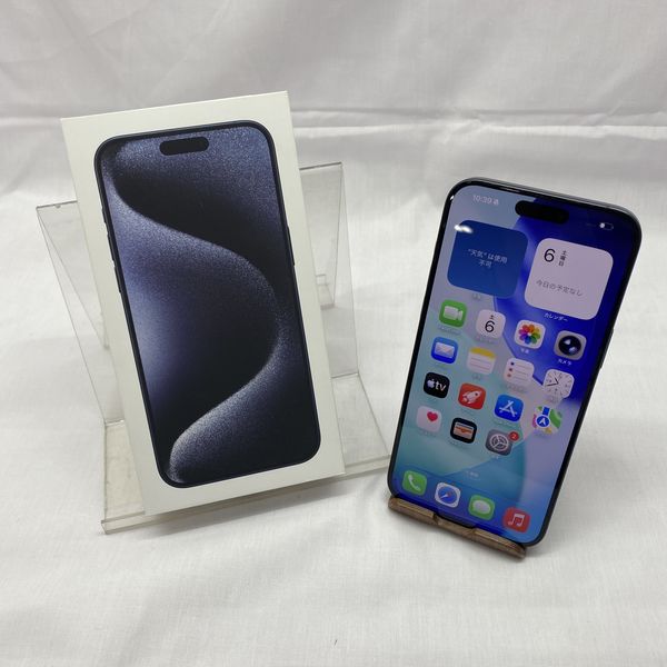 APPLE 〔中古〕iPhone15 Pro Max 256GB ブルーチタニウム MU6T3J/A SIM