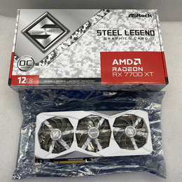 ASRock 〔中古〕AMD Radeon RX 7700 XT Steel Legend 12GB OC（中古1