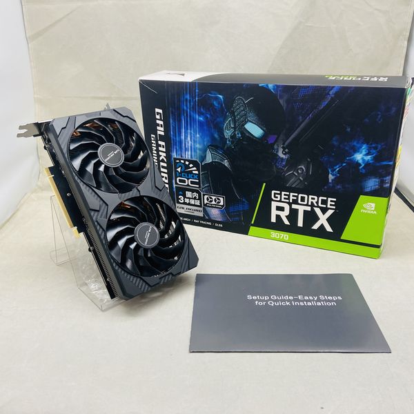 中古 玄人志向GG-RTX3070-E8GBOCDF非LHR-3014 玄人志向 〔中古〕GG-RTX3070-E8GB/OC/DF2（中古1ヶ月保証