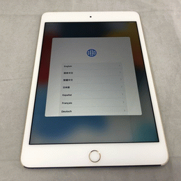 〔中古〕iPad mini4 Wi-Fi+Cellular 64GB ｺﾞｰﾙﾄﾞ MK752J/A au（中古保証3ヶ月間）