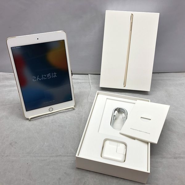 APPLE 〔中古〕iPad mini4 Wi-Fi+Cellular 128GB ｺﾞｰﾙﾄﾞ MK782J/A au ...