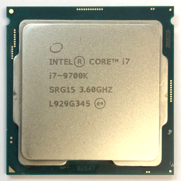 intel core i7 9700k インテルcpu ゲーミングpc-
