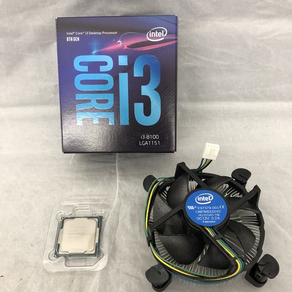 Intel Core i3-8100 (3.6Ghz ４コア) 動作確認済