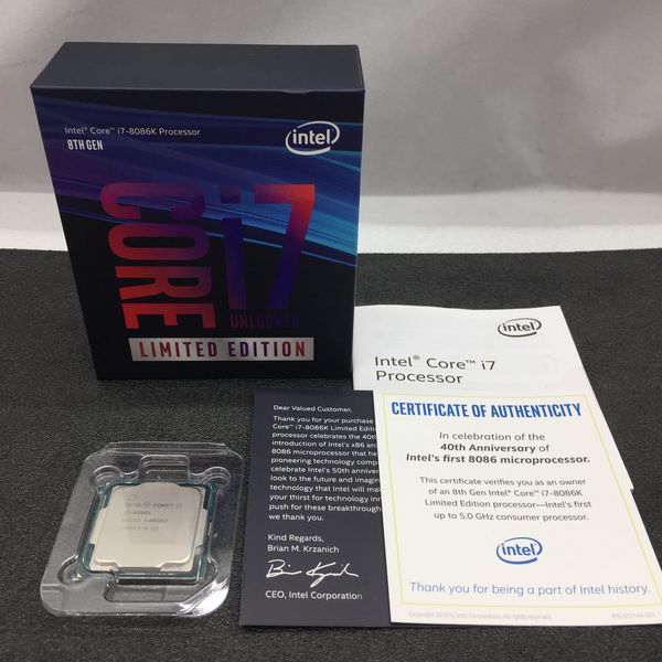Intel 〔中古〕インテル® Core™ i7 プロセッサー -8086K Limited