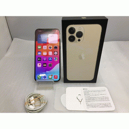 〔中古〕iPhone13ProMax 128GB ｺﾞｰﾙﾄﾞ MLJ63J/A au対応（中古保証1ヶ月間）