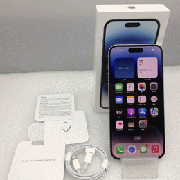 〔中古〕iPhone14ProMax 256GB シルバー MQ9C3J/A SIMフリー版(中古保証1ヶ月間)