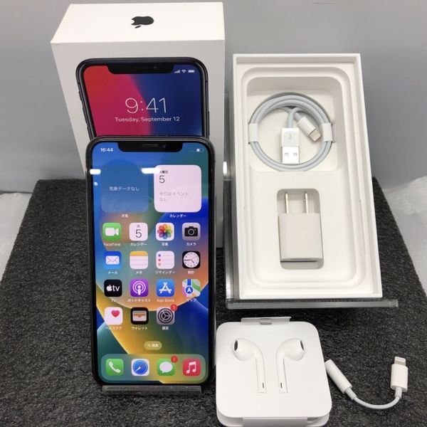 APPLE 〔中古〕iPhone X 256GB ｽﾍﾟｰｽｸﾞﾚｲ MQC12J/A 国内版SIMフリー