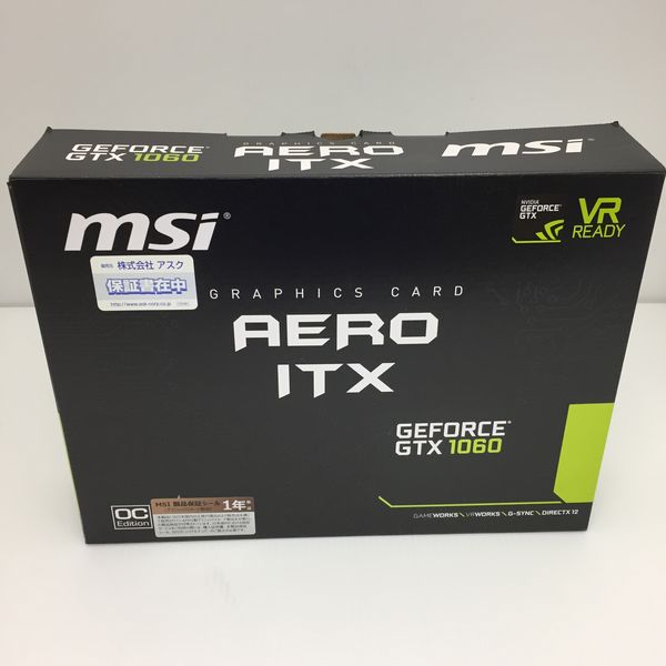 MSI 〔中古〕GeForce GTX 1060 AERO ITX 6G OC（中古保証1ヶ月間 ...