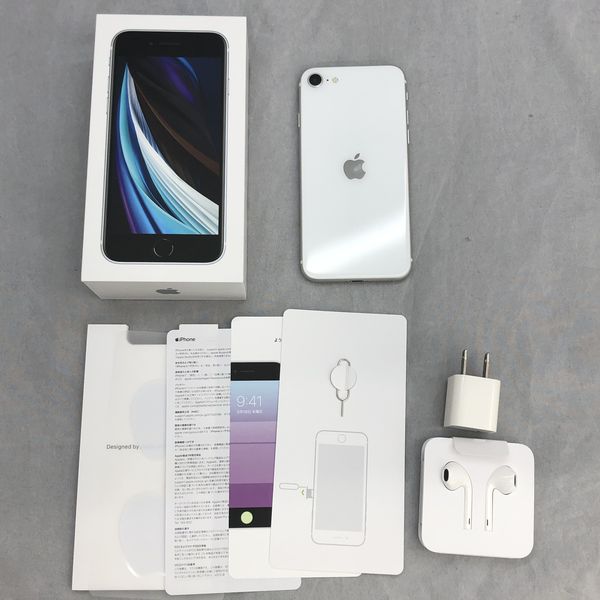 APPLE 〔中古〕iPhoneSE(第2世代) 128GB ﾎﾜｲﾄ MXD12J/A au対応端末 SIM