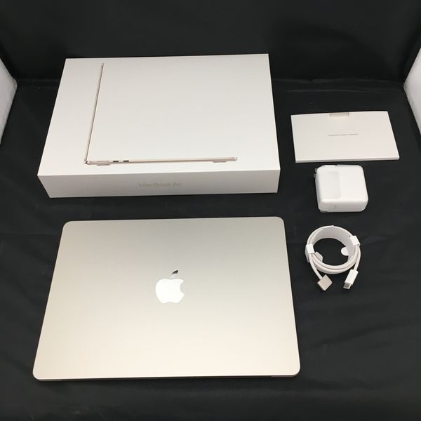 MacBook Air M2 2022 スターライト　保証付き APPLE 〔中古〕MacBookAir(M2・2022)ｽﾀｰﾗｲﾄ（中古保証3ヶ月間