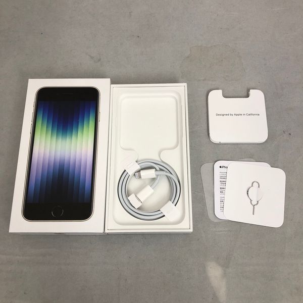 APPLE 〔中古〕iPhoneSE3 64GBｽﾀｰMMYD3J/A do（中古保証1ヶ月間