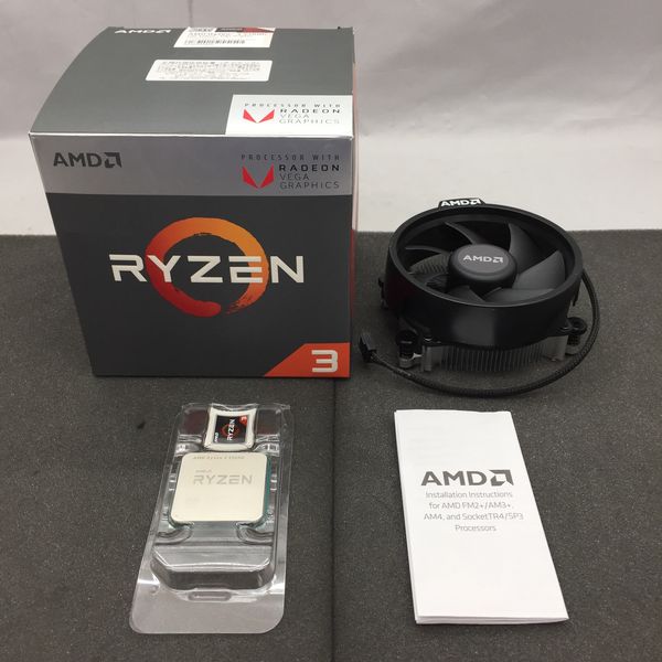 AMD 〔中古〕Ryzen3 2200G BOX（中古保証1ヶ月間） | パソコン