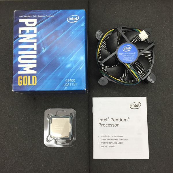 保証あり/Intel Cpu Pentium G5400 3.7 GHZ 4 m Cache 2 Core/4 Thread Lga1151 Intel CPU PENTIUM G5400 3.70GHz LGA1151 CPU☆