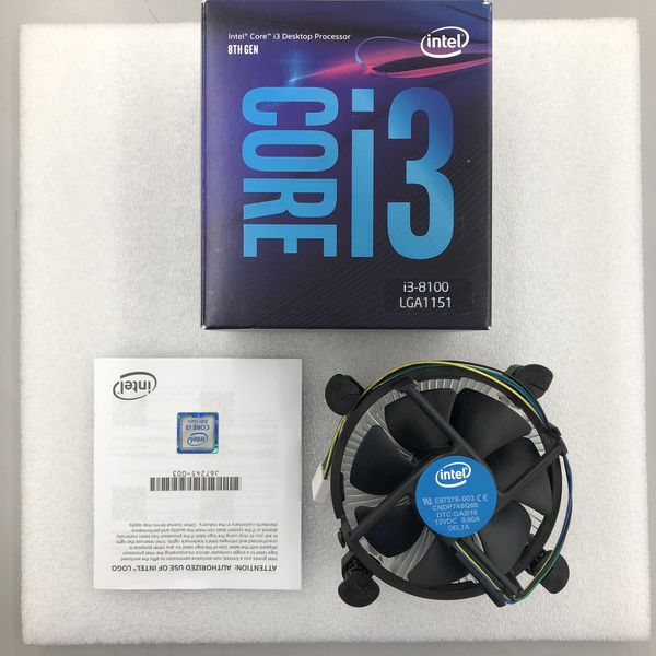 INTEL Core i3 8100 LGA1151 中古 リテールFAN付 INTEL Core i3 8100 LGA1151 中古 リテールFAN付の通販 by
