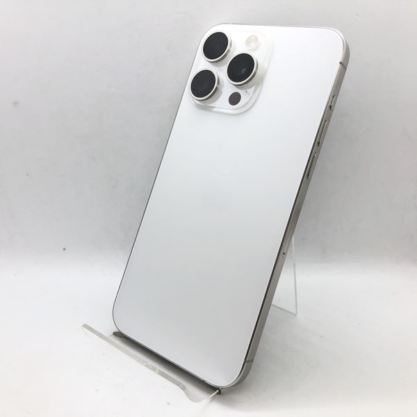 APPLE 〔中古〕iPhone15ProMax 512GB ホワイトチタニウム MU6V3J/A SIM  