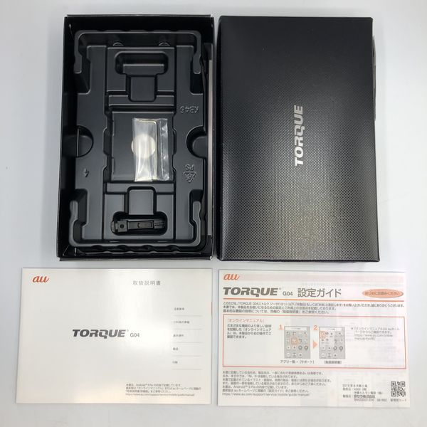 KYOCERA 〔中古〕TORQUE G04 ブラック KYV46SKA au対応端末 SIM