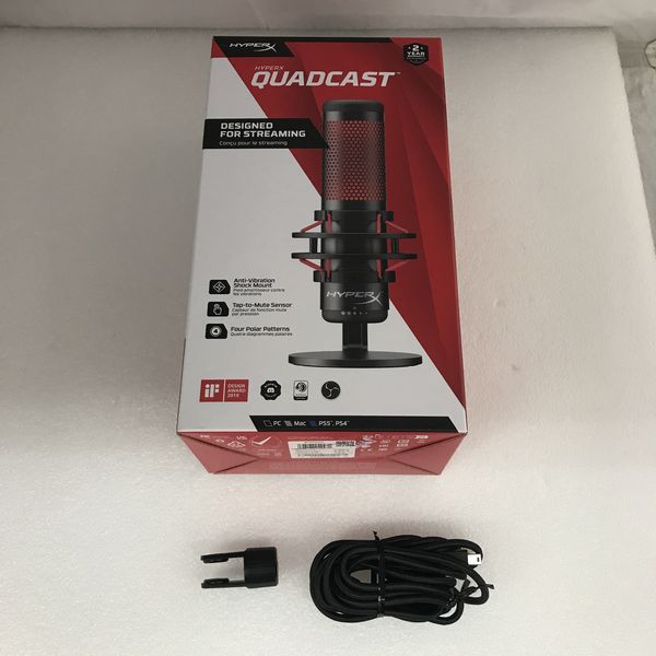 HyperX 〔中古〕QuadCast HX-MICQC-BK（中古保証1ヶ月間