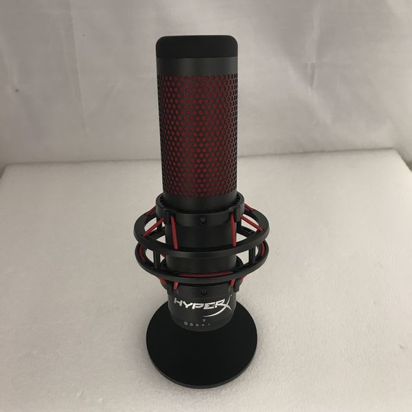【中古品】HyperX HX-MICQC-BK マイク 在庫限り）HyperX QuadCast USB コンデンサー ゲーミング