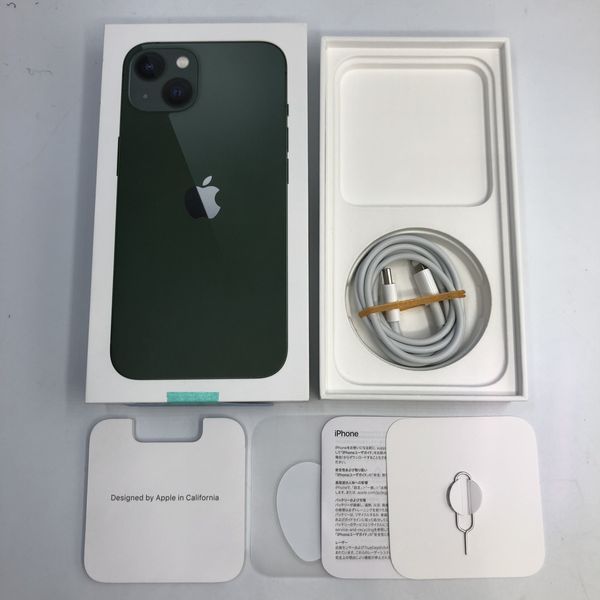 MNGH3J/A iPhone13 Green 256GB【中古】 APPLE 〔中古〕iPhone13 128GB ミッドナイト MLNC3J/A SIMフリー