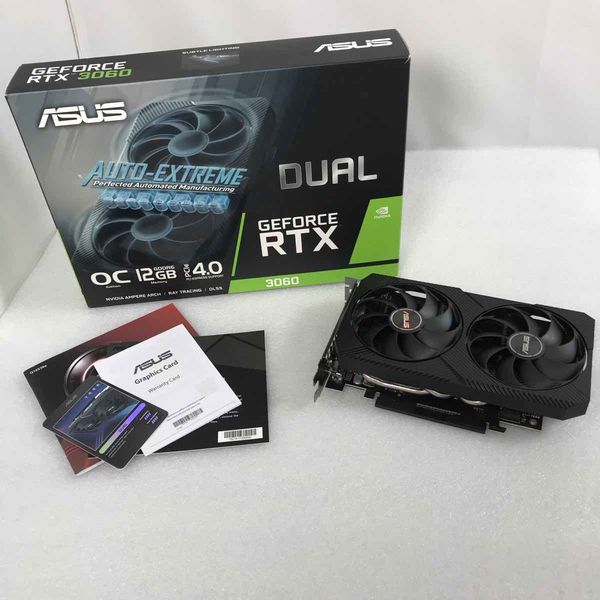 ASUS DUAL-RTX3060-012G-V2 中古美品 動作確認済 ASUS 〔中古〕DUAL-RTX3060-O12G-V2（中古保証1ヶ月間） | パソコン