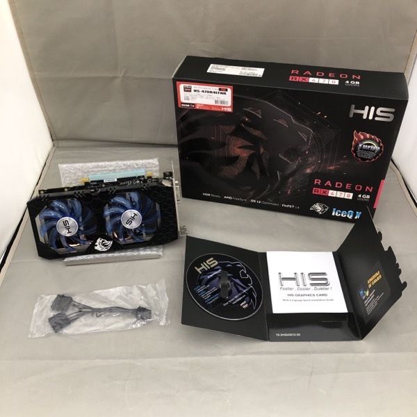 中古動作品 HIS AMD Radeon RX 470 4GB IceQX2  HIS RX 470 IceQ X² Turbo 4GB \u003c RX 470 Series \u003c Desktop Graphics