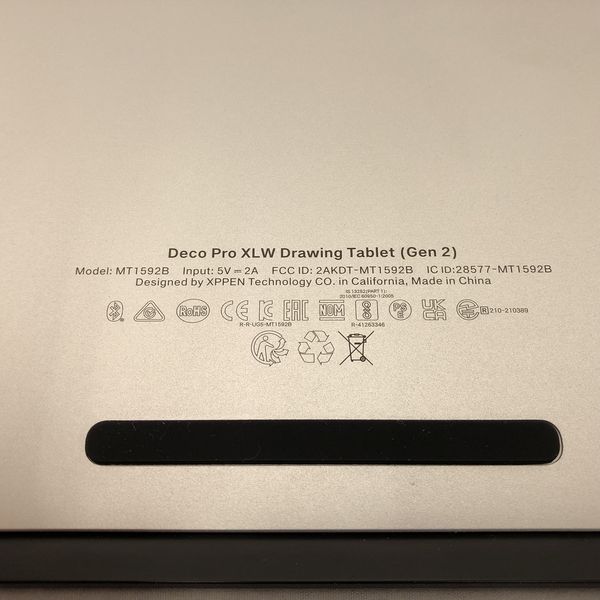 XP-Pen 〔中古〕Deco Pro XLW(Gen2) MT1592B_ACK05（中古保証1ヶ月間 