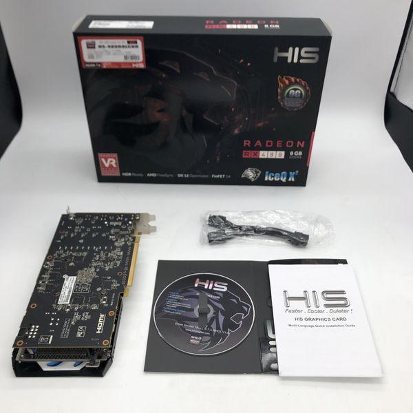 HIS 〔中古〕Radeon RX 480 8GB HS-480R8LCNR（中古保証1ヶ月間